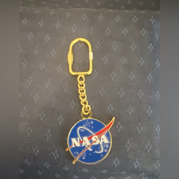 Golden NASA Vector Keychain Space Gift Moon - Picture 1 of 11